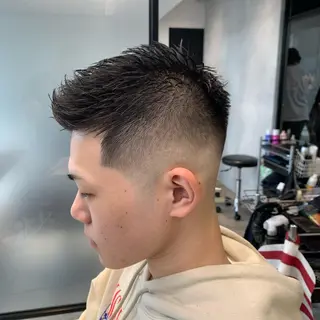 ショート メンズ 及川シゲル 髪質改善講師のヘアスタイル