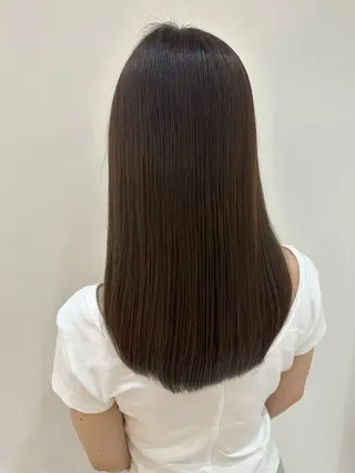 セミロング カラー 🍓韓国ヘア レイヤ ーカット🍓笠原 葵のヘアスタイル