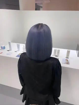 ショート カラー LEF TATEMACHI所属・西山祐生/ハイトーン /ケアブリーチ/艶髪のヘアスタイル