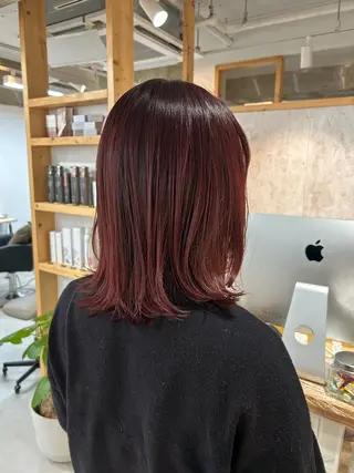 ミディアム カラー 🌹恵比寿/ ｼｮｰﾄﾍｱ YUIのヘアスタイル