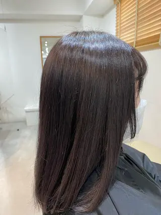 セミロング カラー 銀座⚜️【脱白髪染め 美髪矯正】トグチのヘアスタイル