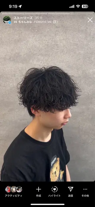 パーマ メンズ イケメン製造機 🔥上原沙羅🔥のヘアスタイル