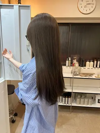 ロング カラー トレンドと似合わせ/ マンツーマン/西上楓のヘアスタイル