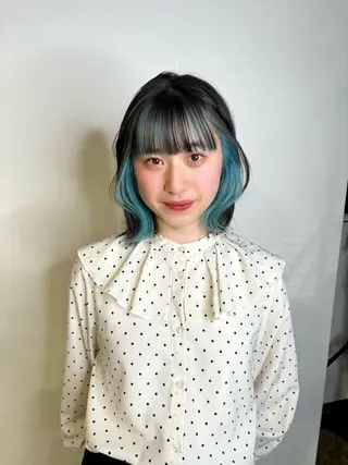 カラー 💫miyu💫デザ インカラー/アレンジのヘアスタイル