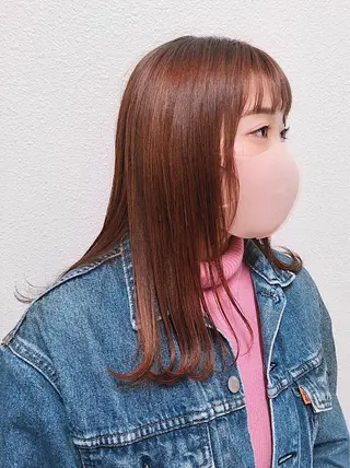 セミロング カラー 🌼こやま かおり🌼のヘアスタイル