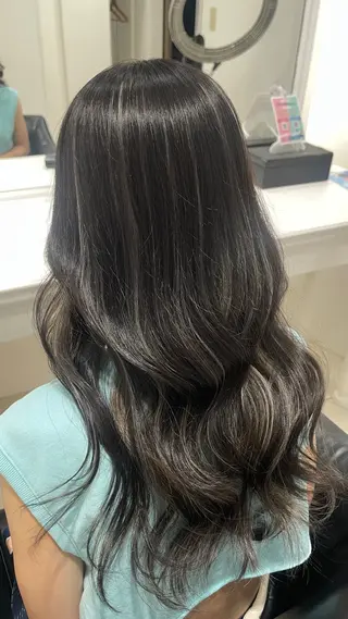 ロング カラー air-GINZA所属・AIR-GINZA 園田萌華のヘアスタイル