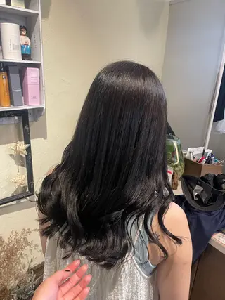 セミロング 大庭 萌瑚のヘアスタイル