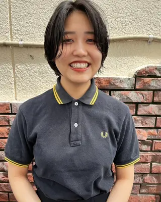 ショート メンズハイトーン/栄 /イトウタケルのヘアスタイル