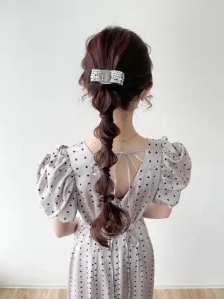 ロング カラー ヘアアレンジ autre所属・大久保 ひでなりのヘアスタイル