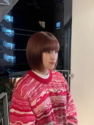 ショート カラー yuri/中目黒 /レイヤー/ボブのヘアスタイル