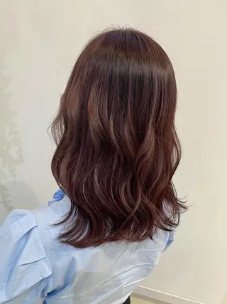セミロング カラー 極艶透明感カラー💖 髪質改善/出雲つぐみのヘアスタイル