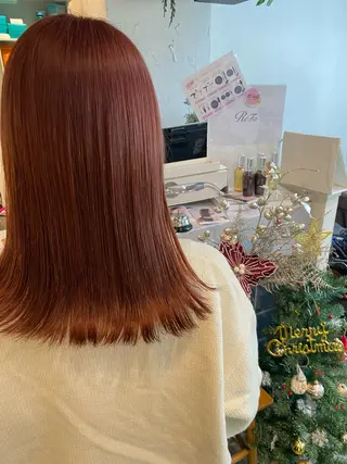 セミロング カラー N°+aero 😊れいか😊のヘアスタイル