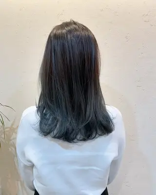 ミディアム カラー ニュアンスカラー🫧 加納のヘアスタイル