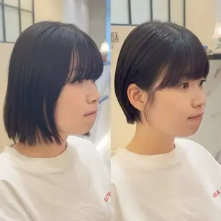 ショート ガレリアエレガンテ名駅店所属・【ショート/ボブ 丸みショート】深萱のヘアスタイル