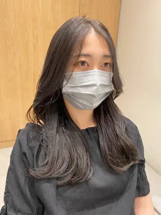 セミロング カラー パーマ ヘアアレンジ 小野寺瑞希 /最小顔カットのヘアスタイル