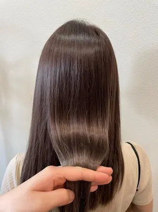 ミディアム カラー ノンダメージサロン/ 豊中/美容室のヘアスタイル