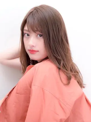 ロング カラー 公式 Ease by amble luxeのヘアスタイル
