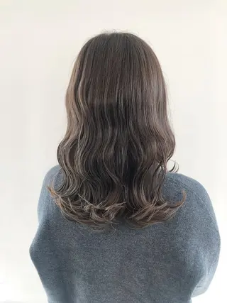 セミロング カラー パーマ ヘアアレンジ メンズパーマの巨匠 鈴木純のヘアスタイル