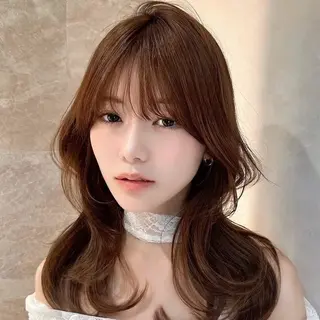 ロング ショート/レイヤー/ 縮毛矯正/ 渡邊莉玖のヘアスタイル