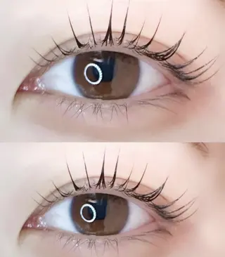 マツエク・マツパ eve🐰束間まつ毛 /透明感カラーのマツエク・マツパデザイン