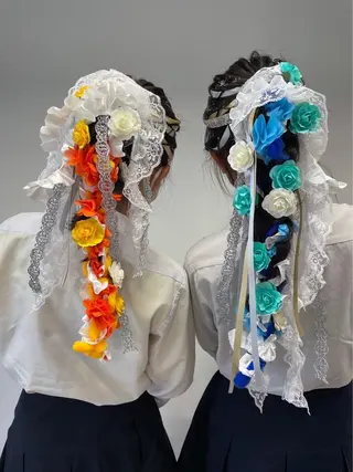 ヘアアレンジ hina💟 透明感カラーのヘアスタイル