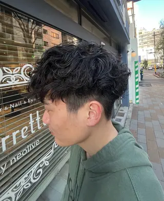 パーマ メンズ ヤシロケンタ メンズ特化のヘアスタイル