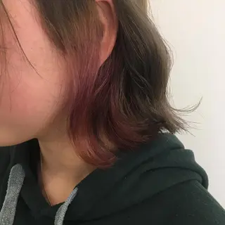ミディアム カラー 髪質改善 頭身浴/ 中田のヘアスタイル