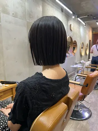 ショート カラー SALT WATER所属・🫐 𝐌𝐚𝐨 🫐ボブモデル募集のヘアスタイル