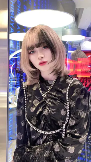 ショート REDEAL 渋谷所属・こうき/縮毛矯正/ ブリーチ縮毛矯正のヘアスタイル