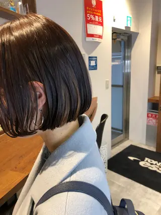 ショート カラー レイヤー,ボブ / 彩未のヘアスタイル