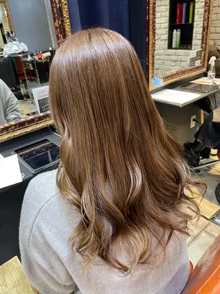 セミロング カラー 推しカラー美容師 Yukino🌈のヘアスタイル