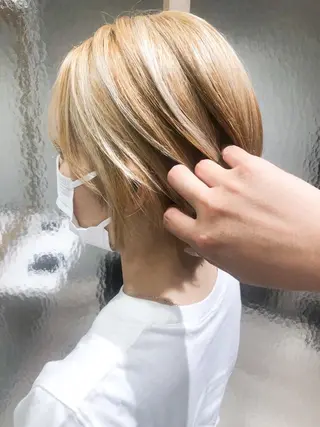 ショート カラー 艶髪/韓国レイヤー イノウエヒロキのヘアスタイル