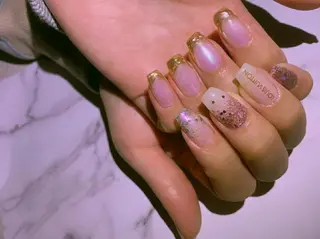 ネイル キッズ メンズ ヘアアレンジ パーマ マツエク・マツパ カラー ロング 424 nailsのネイルデザイン