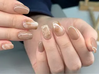 ネイル ココナッツネイル つきえ❄️🫧のネイルデザイン