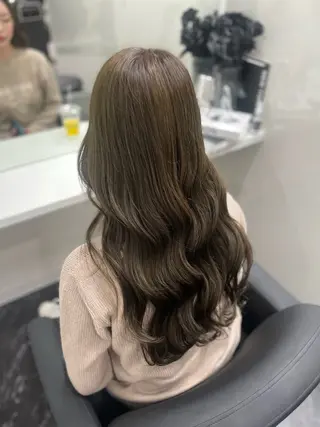 ロング カラー Blue所属・韓国ヘア🇰🇷 りさのヘアスタイル