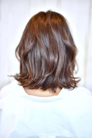ミディアム カラー hair resort terrasse所属・長尾 圭のヘアスタイル