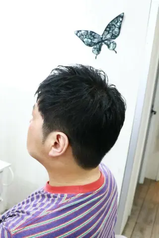 メンズ ショート little 柏 【リトルカシワ】所属・フジタミキ ✨メテオ TR、ヘッドスパのヘアスタイル