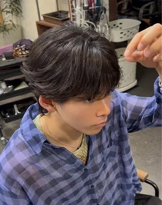 パーマ メンズ 年間2000名担当◎ パーマ職人/仲原佑樹のヘアスタイル