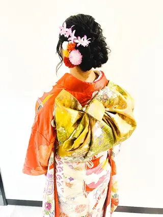 ロング ヘアアレンジ Hair&Make  Delight*のヘアスタイル