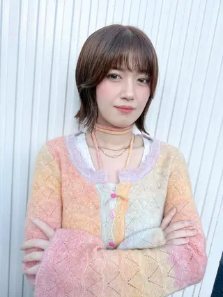 ショート ボブ・レイヤー・縮毛 /内藤康太のヘアスタイル