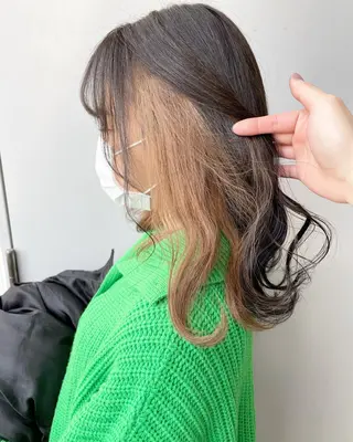 ロング カラー I'S.横浜所属・赤み消しカラー 🍀JUNKIのヘアスタイル