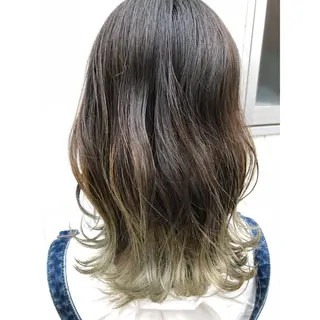 ミディアム カラー パーソナルカラー診断 できます　木曽　主博のヘアスタイル
