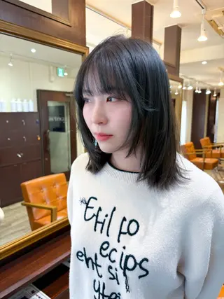 ミディアム カラー Miyamoto Yasuchikaのヘアスタイル