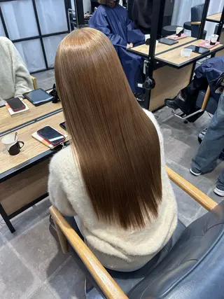 ロング カラー 韓国×髪質改善カラー 💎hinaのヘアスタイル