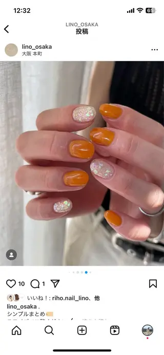 ネイル lino大阪本町店所属・lino 大阪本町店のネイルデザイン