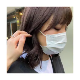 ミディアム カラー レイヤーカット ♥kanaのヘアスタイル