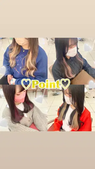 ミディアム エクステ指名数 No.1💖ゆい🌈のヘアスタイル