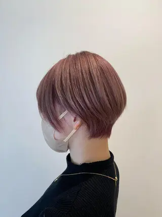 カラー 韓国レイヤー🪽 耳ツボジュエリーのヘアスタイル