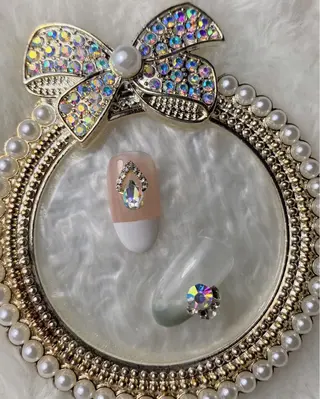 ネイル うる艶♡透明感ネイル Rirashiaのネイルデザイン