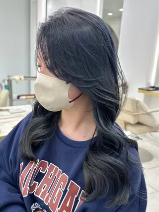 ロング カラー MAEUL luna所属・前髪顔周り/レイヤー 韓国/桔川恒のヘアスタイル